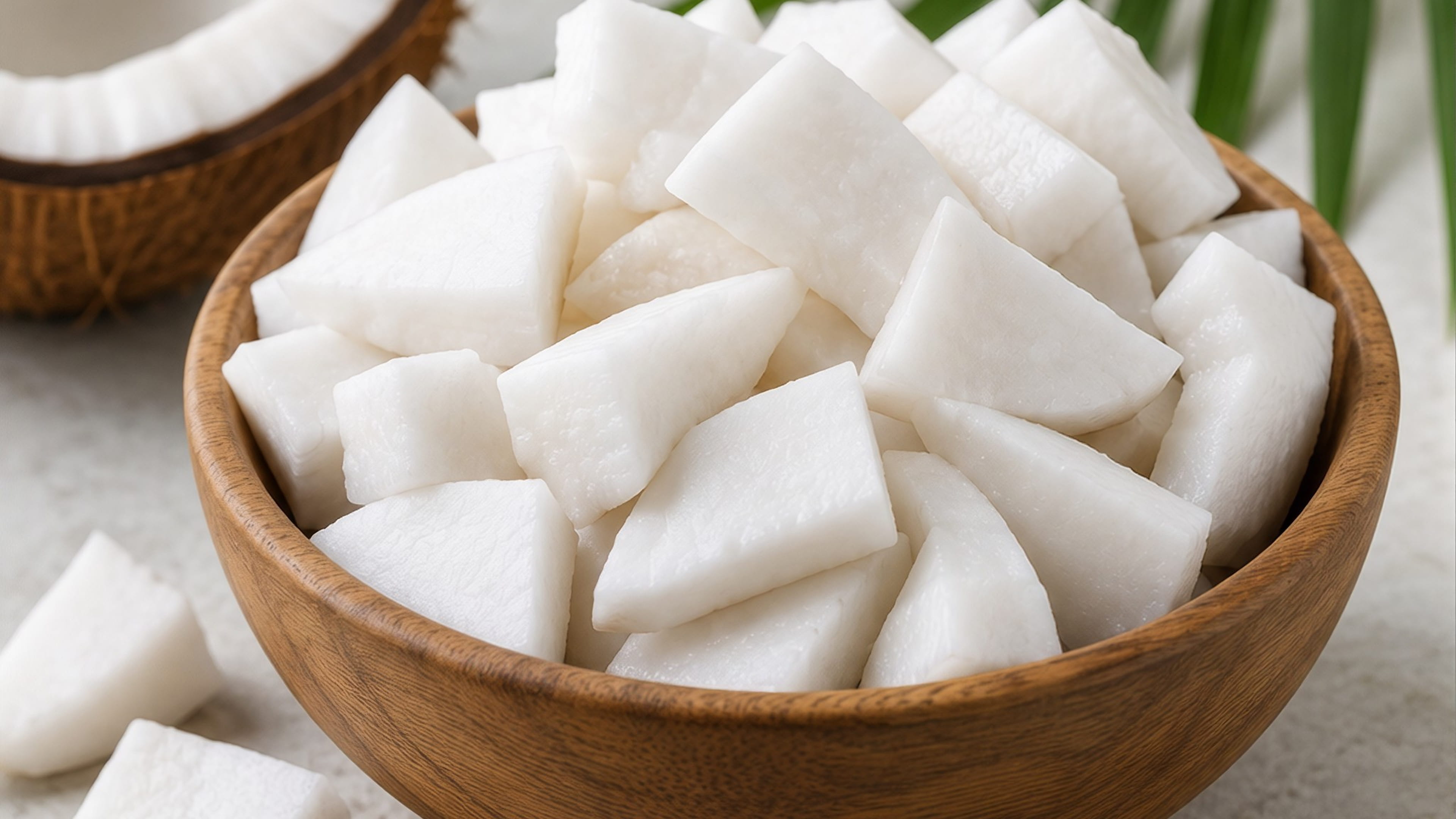 Frozen Coconut Chunks Without Skin